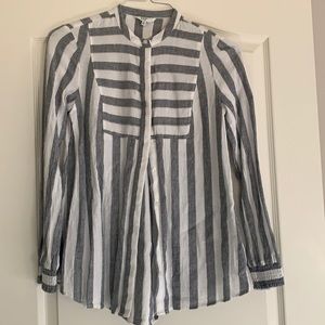 Crown & Striped Blouse